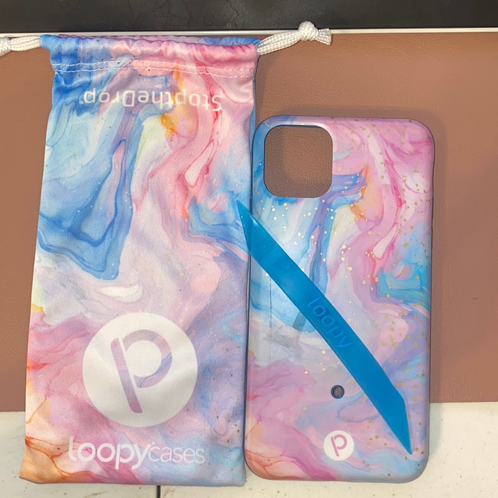Cotton Candy Swirl IPhone 11 Pro Max Loopy Case